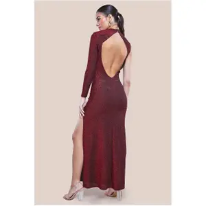 Γυναικείο φόρεμα Goddiva Open Back One image-1