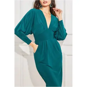 Γυναικείο φόρεμα Goddiva Batwing image-2