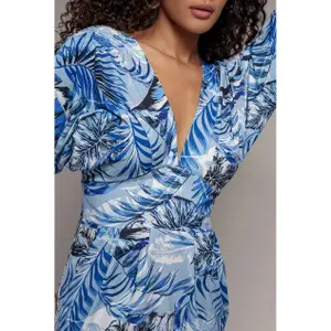 Damska sukienka z nadrukiem Goddiva Tropical image-2