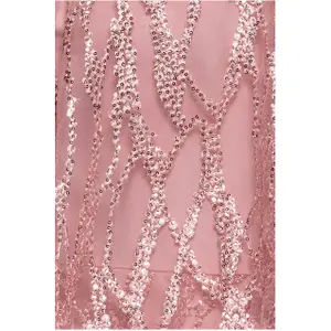 Kleid Damen Goddiva Embroidered Mesh Tiered image-3