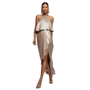 Vestido de embrulho feminino Goddiva Viscose image-0