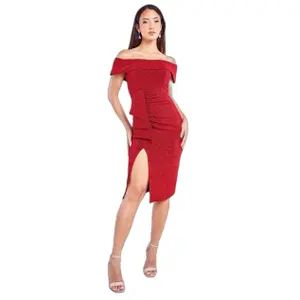 Women's dress Goddiva Bardot image-0