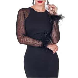 Sukienka midi z okrągłym dekoltem damska Goddiva image-2