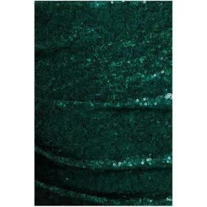 Robe Moulante Longa de Noite com Lantejoulas e com uma Só Alça Mulher Goddiva image-3