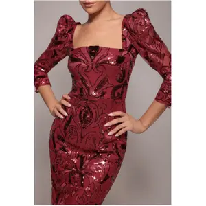 Maxikleid mit quadratischem Ausschnitt Damen Goddiva image-2