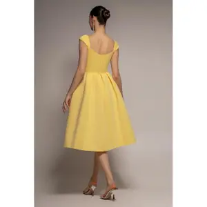 Robe patineuse femme Goddiva Midi Scuba image-1