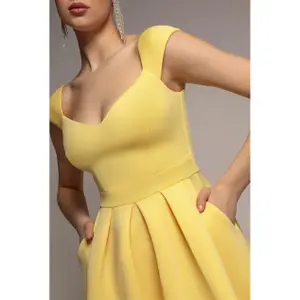 Robe patineuse femme Goddiva Midi Scuba image-3