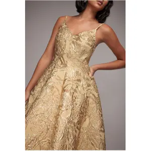 Damesjurk met plooi Goddiva A-line Midi image-3