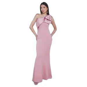 Eng anliegendes Kleid für Damen Goddiva Bow Scuba Crepe image-0