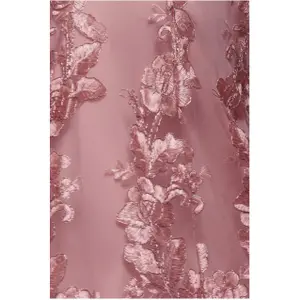 Robe en dentelle brodée à encolure festonnée femme Goddiva Midi image-3