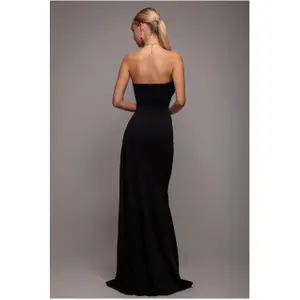 Tætsiddende Kjole med Krave Dame Goddiva Scuba Crepe image-1