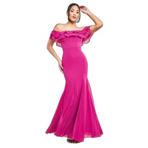 Robe portefeuille femme Goddiva Frilled Off