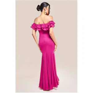 Robe portefeuille femme Goddiva Frilled Off image-1