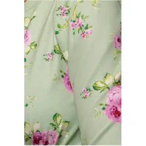 Robe mi-longue à manches évasées et imprimé floral femme Goddiva image-4