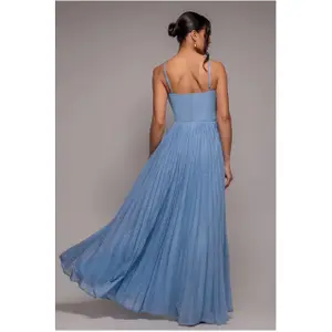 Roba plissettata senza maniche donna Goddiva image-1