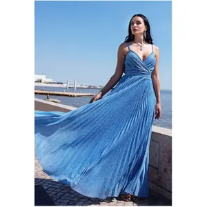 Roba plissettata senza maniche donna Goddiva image-2