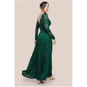 Women's dress Goddiva Scalloped Lace A-Line image-1