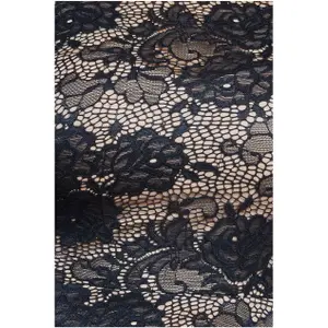 Women's maxi dress Goddiva Scalloped Lace A-Line image-3