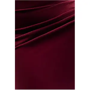 Asymmetrical Cowl Neck Dress Women Goddiva image-3