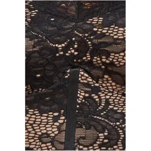 Hudnær kjole til kvinder Goddiva Scalloped Lace Corse image-3