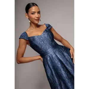 Φούστα πλισέ γυναικεία Goddiva Crushed Midi image-2