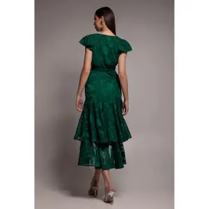 Ασύμμετρη Ρόμπα Πορτοφόλι Γυναίκα Goddiva Midaxi image-2