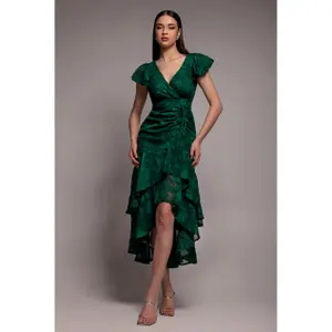 Ασύμμετρη Ρόμπα Πορτοφόλι Γυναίκα Goddiva Midaxi image-1