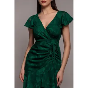 Ασύμμετρη Ρόμπα Πορτοφόλι Γυναίκα Goddiva Midaxi image-3