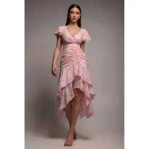 Ασύμμετρη Ρόμπα Πορτοφόλι Γυναίκα Goddiva Midaxi image-1