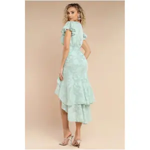 Ασύμμετρη Ρόμπα Πορτοφόλι Γυναίκα Goddiva Midaxi image-1