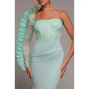 One-Shoulder Long Dress Women's Goddiva image-2