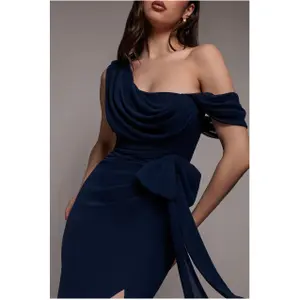 Asymmetrisches Kleid Damen Goddiva Maxi image-4