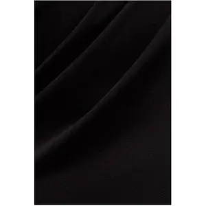 Langærmet tætsiddende kjole med flæser og bærestrop kvinde Goddiva image-4