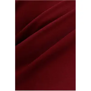 Langærmet tætsiddende kjole med flæser og bærestrop kvinde Goddiva image-4