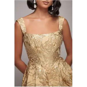 Robe corsetée και δεμένη πλάτη γυναίκα Goddiva image-5