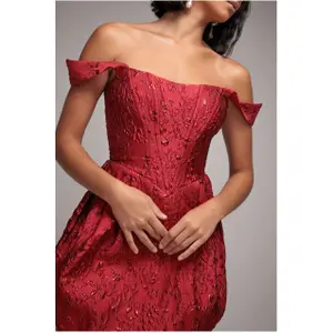 Robe corsetée και δεμένη πλάτη γυναίκα Goddiva image-3