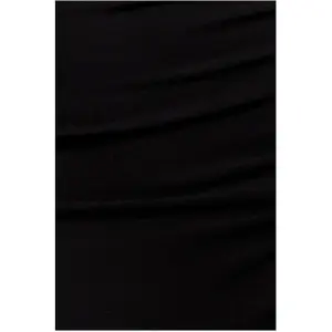 Maxi Plisseret Asymmetrisk Bardot Skærpet Og Udbredt Kjole Kvinde Goddiva image-3