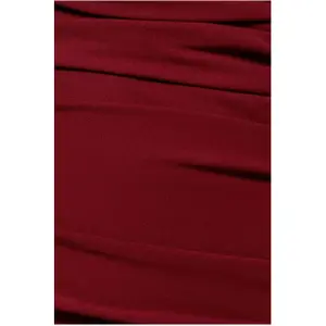 Maxi Plisseret Asymmetrisk Bardot Skærpet Og Udbredt Kjole Kvinde Goddiva image-3