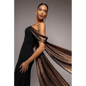 Off-the-shoulder-klänning för kvinnor Goddiva Angel Maxi image-5