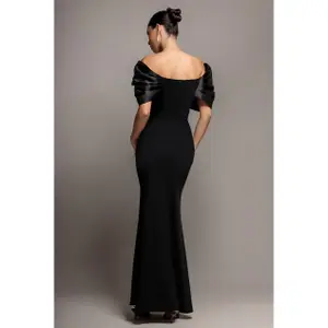 Satinavondjurk dames Goddiva Maxi image-1