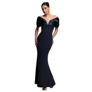 Satinavondjurk dames Goddiva Maxi