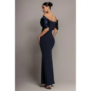 Satinavondjurk dames Goddiva Maxi image-1