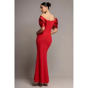 Satinavondjurk dames Goddiva Maxi image-2