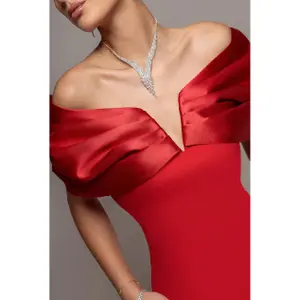Satinavondjurk dames Goddiva Maxi image-4