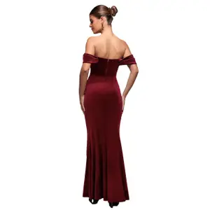 Women's cowl neck dress Goddiva Maxi image-0