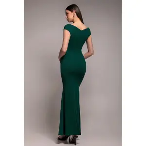 Damesjurk Goddiva Bardot Maxi image-1