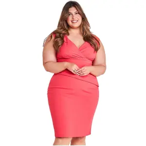 Women's dress Goddiva Bardot Midi image-0