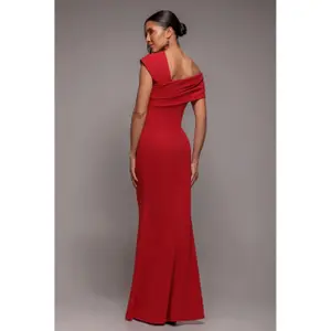 Damesjurk Goddiva One Shoulde Maxi image-1