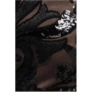 Square neck dress for women Goddiva Midi image-3