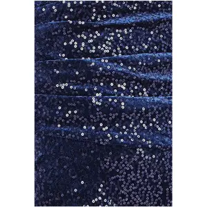 Women's velvet jumpsuit Goddiva Bardot image-3